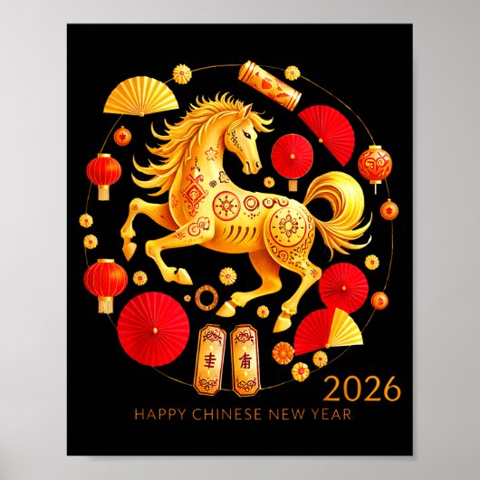 Lunar New Year 2026 Chinese New Year Decorations  Poster (Voorkant)