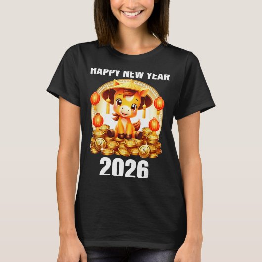 Lunar New Year 2026 Chinese New Year Decorations T-shirt (Voorkant)