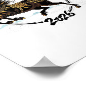 Lunar New Year 2026 Horse Chinese Zodiac Celebrati Poster (Hoek)