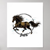 Lunar New Year 2026 Horse Chinese Zodiac Celebrati Poster (Voorkant)