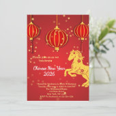 Lunar New Year 2026 | Year of the Horse Kaart (Staand voorkant)