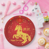 Lunar New Year 2026 | Year of the Horse Papieren Bordje (Feest)