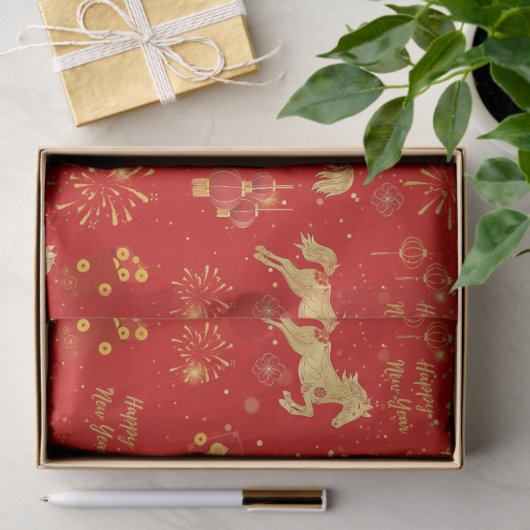 Lunar New Year 2026 | Year of the Horse Tissuepapier (Geschenk)