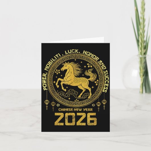 Lunar New Year 2026 Zodiac Horse Collection  Kaart (Voorkant)