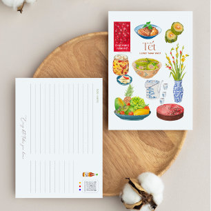 Lunar New Year Food Briefkaart