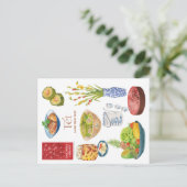Lunar New Year Food Briefkaart (Staand voorkant)