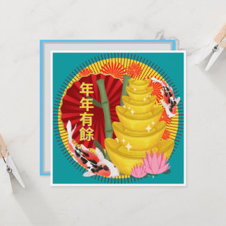 Lunar New Year Greeting Card in Cantonees Chinees Kaart