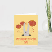 Lunar New Year Greetings for the Year Rabbit Ca Kaart (Voorkant)