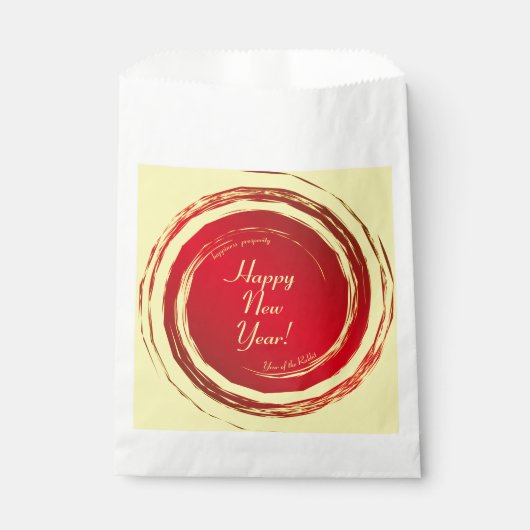 Lunar New Year Happiness Prosperity Harmony Bedankzakje (Voorkant)