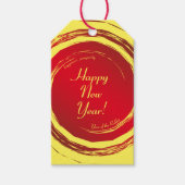 Lunar New Year Happiness Prosperity Harmony Cadeaulabel (Voorkant)