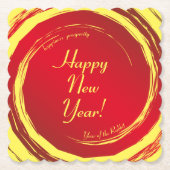 Lunar New Year Happiness Prosperity Harmony Kartonnen Onderzetters (Voorkant)