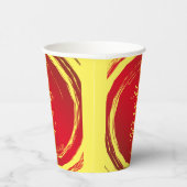 Lunar New Year Happiness Prosperity Harmony Papieren Bekers (Rechts)