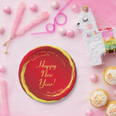 Lunar New Year Happiness Prosperity Harmony Papieren Bordje (Feest)