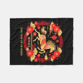 Lunar New Year Happy Chinese New Year Of The Horse Fleece Deken (Voorkant (Horizontaal))