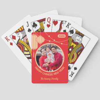 Lunar New Year Lantern Photo Poker Cards Pokerkaarten