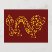 Lunar New Year of Dragon Zodiac Animal Briefkaart (Voorkant)