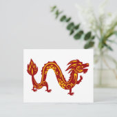 Lunar New Year of Dragon Zodiac Animal Briefkaart (Staand voorkant)