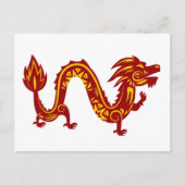 Lunar New Year of Dragon Zodiac Animal Briefkaart (Voorkant)