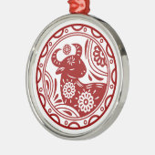 Lunar New Year of Ox 2021 Zodiac Animal Metalen Ornament (Links)