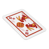 Lunar New Year of Rabbit 2023 Zodiac Animal Magneet (Rechterzijde)
