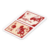 Lunar New Year of Rabbit 2023 Zodiac Animal Magneet (Linkerzijde)