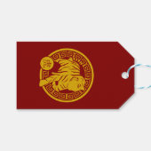 Lunar New Year of Tiger 2022 Zodiac Animal Cadeaulabel (Voorkant (Horizontaal))