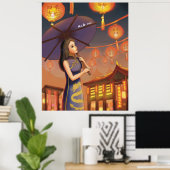 Lunar New Year Prosperity Poster (Thuiskantoor)