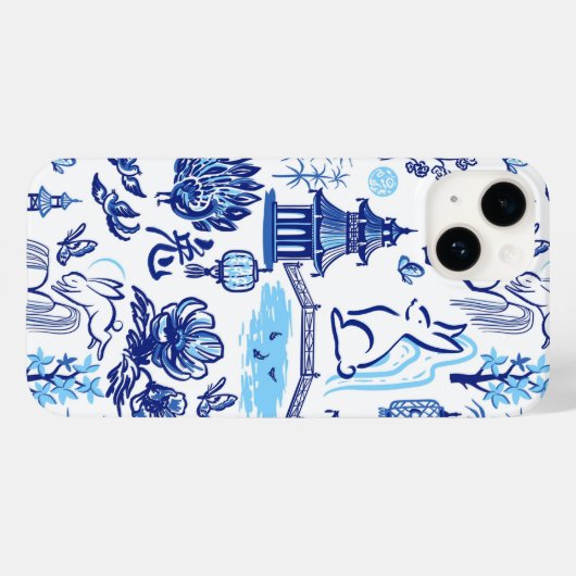 Lunar New Year - Rabbit 2023 iPhone Case (Achterkant (horizontaal))