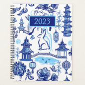 Lunar New Year Rabbit Chinoiserie Planner (Voorkant)