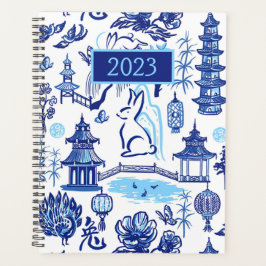 Lunar New Year Rabbit Chinoiserie Planner
