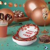 Lunar New Year Red Modern Illustrative Style Papieren Kommen