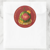 Lunar New Year Vietnamese Tet Lucky Watermelon Ronde Sticker (Tas)