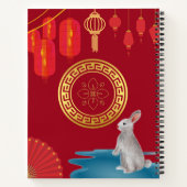 Lunar nieuwjaar 2023 - Water Rabbit Journal Notitieboek (Achterkant)
