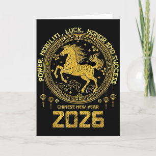 Lunar Nieuwjaar 2026 Dierenriem Paard Collectie  Kaart