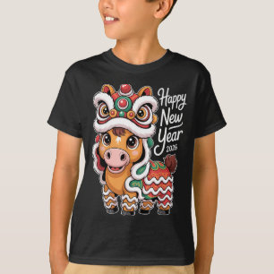 Lunar Nieuwjaar 2026 Jaar Van Het Paard Gelukkig S T-shirt
