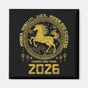 Lunar Nieuwjaar 2026 Zodiac Paard Collectie Magneet