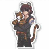 Lunar nieuwjaar - Jaar van de tijger Sticker (Voorkant)