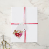 Lunar nieuwjaar Luxury White en Gold Rabbit Cadeaulabel (Met Touw)