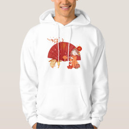 Lunar Nieuwjaar vreugde met Klein Konijn Hoodie