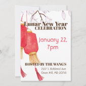 Lunar nieuwjaarsviering kaart (Voorkant)