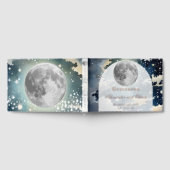 Lunar Night Sky Wedding Folie Gastboek Gastenboek (Volledig)