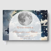 Lunar Night Sky Wedding Folie Gastboek Gastenboek (Voorkant)