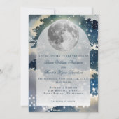 Lunar Night Sky Wedding Kaart (Voorkant)
