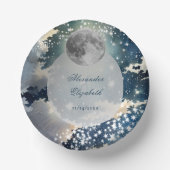 Lunar Night Sky Wedding Papieren Kommen (Voorkant)