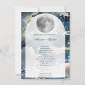 Lunar Night Sky Wedding Programma (Voorkant)