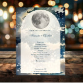 Lunar Night Sky Wedding Programma