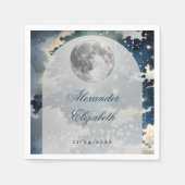 Lunar Night Sky Wedding Servet (Voorkant)