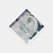 Lunar Night Sky Wedding Servet (Hoek)