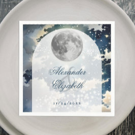 Lunar Night Sky Wedding Servet