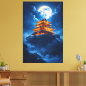 Lunar Palace in the Celestial Mountains Canvas Afdruk (Insitu (Woonkamer))